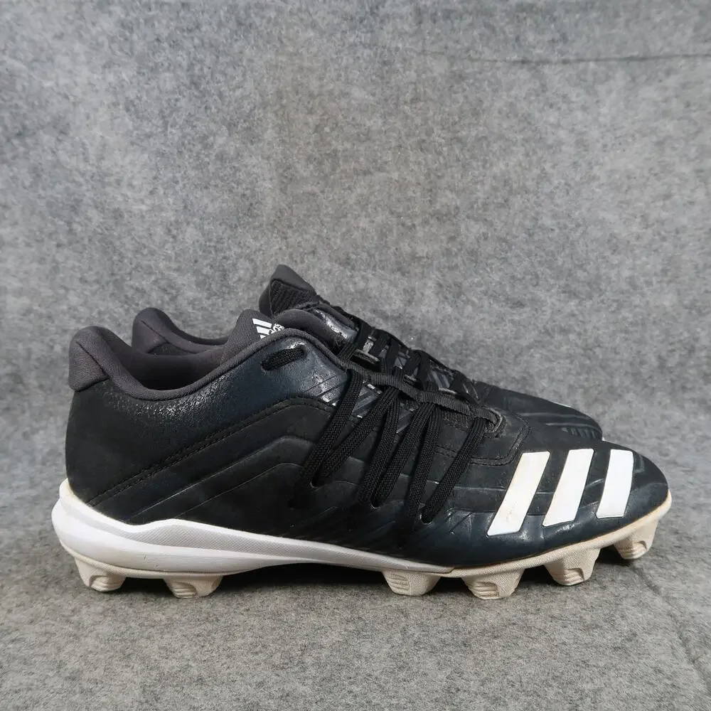 Adidas Shoes Mens 8 Baseball Cleats Afterburner 6 MD Athletic Sport Black White